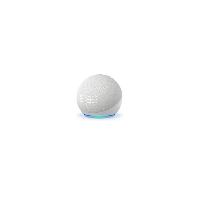 Asistente Amazon Alexa ECHO DOT 5ta Gen con reloj Blanca