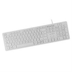TECLADO ALAMBRICO USB ACTECK INSPIRE TA230 / 105 TECLAS / BLANCO AC-931663