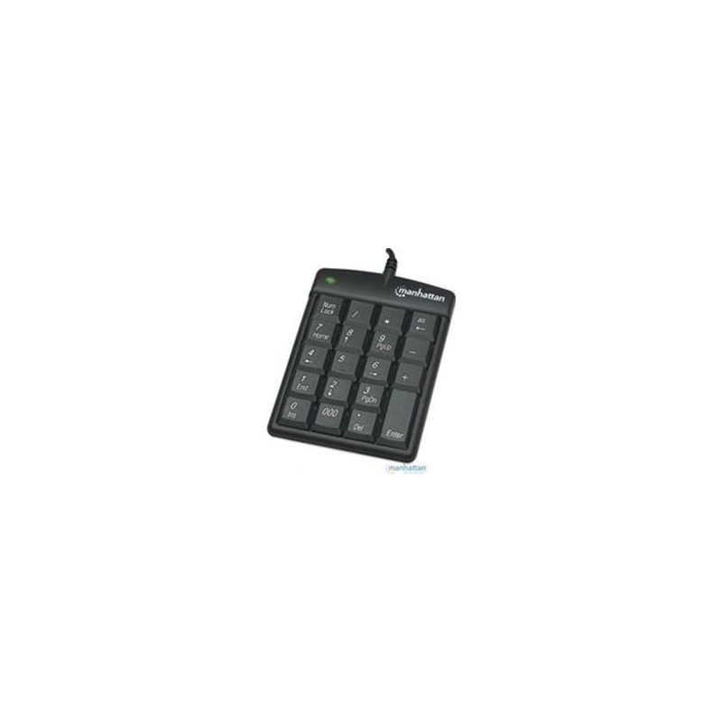 TECLADO NUMERICO MANHATTAN ALAMBRICO USB NEGRO