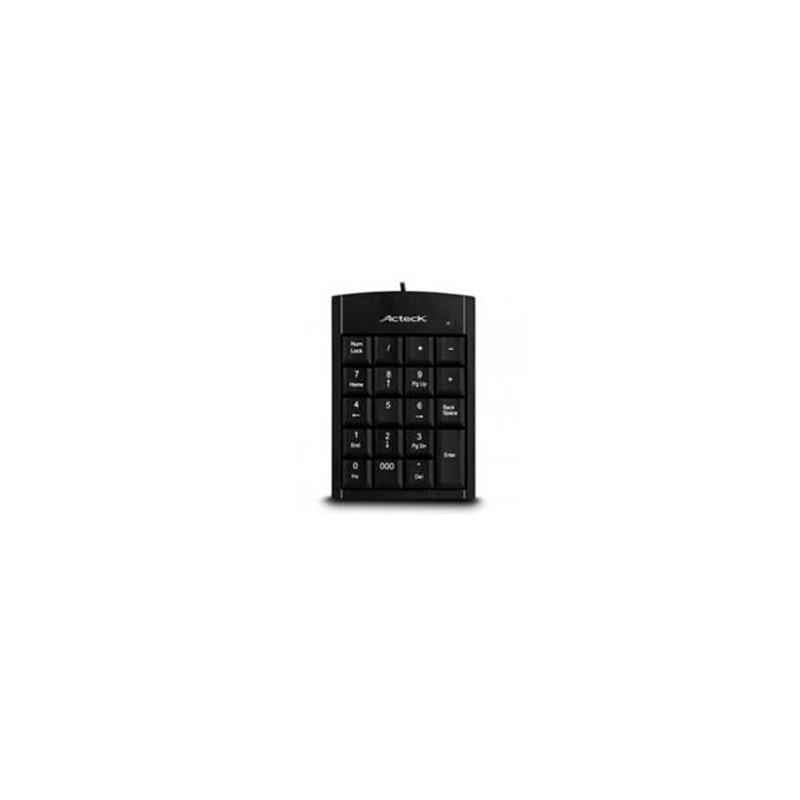 TECLADO  NUMERICO ACTECK ALAMBRICO  KN-350 USB NEGRO