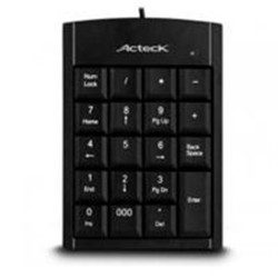 TECLADO  NUMERICO ACTECK ALAMBRICO  KN-350 USB NEGRO