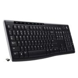 TECLADO LOGITECH K270 NEGRO MULTIMEDIA MINI RECEPTOR USB PC