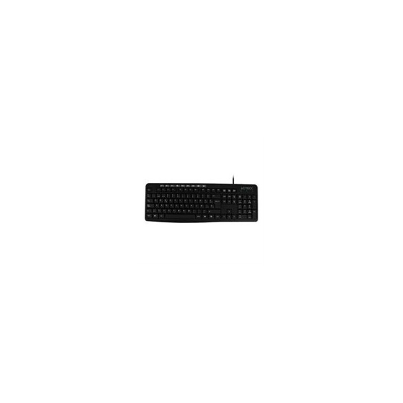 TECLADO ESTANDAR ACTECK INSPIRE TA225 / MULTIMEDIA/ USB /T300/ COLOR NEGRO/AC-929806