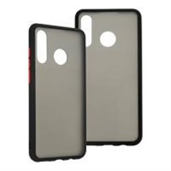 FUNDA GHIA HUMO SEMITRANSPARENTE/ BORDE NEGRO CON MICA PARA HUAWEI P30 LITE