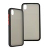 FUNDA GHIA HUMO SEMITRANSPARENTE/ BORDE NEGRO CON MICA PARA HUAWEI Y5