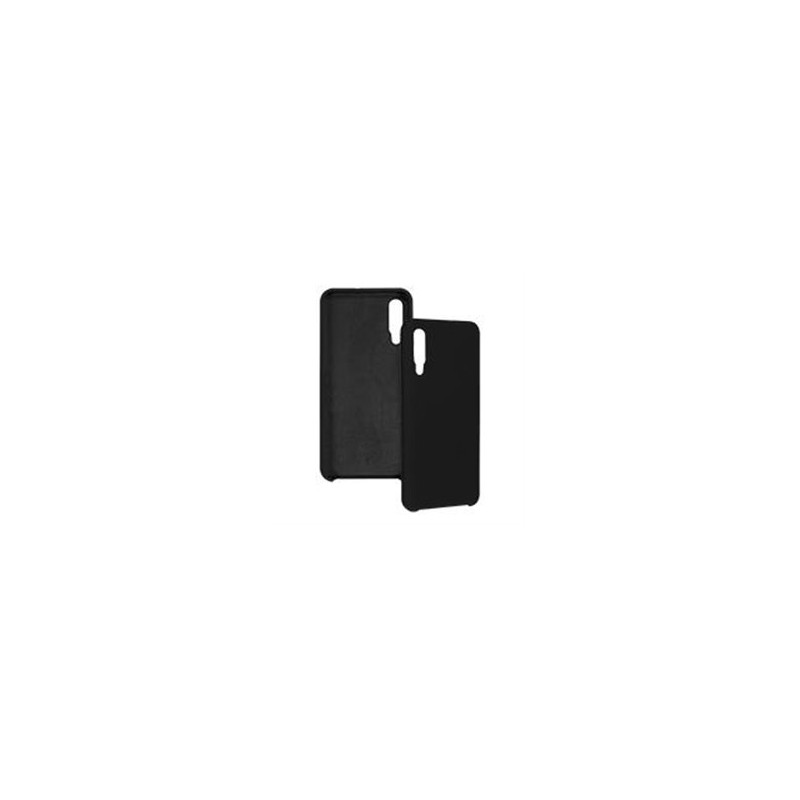 FUNDA GHIA DE SILICON COLOR NEGRO CON MICA PARA SAMSUNG A30S