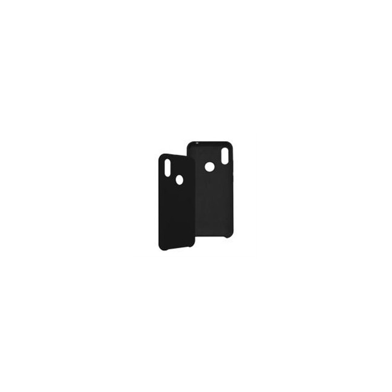 FUNDA GHIA DE  SILICON COLOR NEGRO CON MICA PARA HUAWEI Y6S