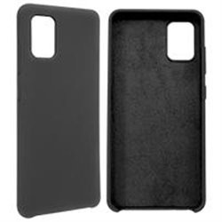 FUNDA GHIA DE SILICON COLOR NEGRO CON MICA PARA SAMSUNG A51S