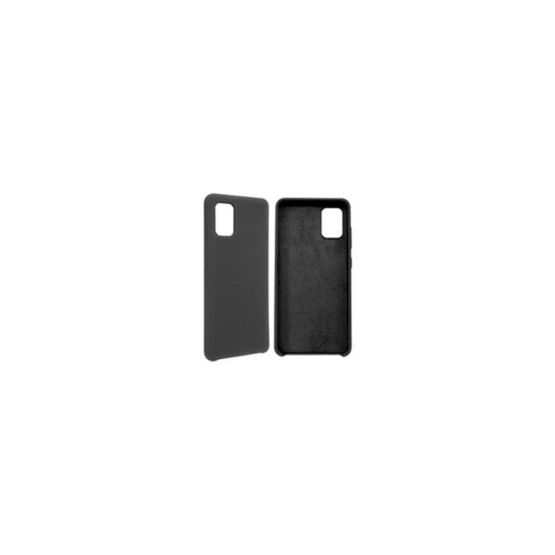 FUNDA GHIA DE SILICON COLOR NEGRO CON MICA PARA SAMSUNG A51S