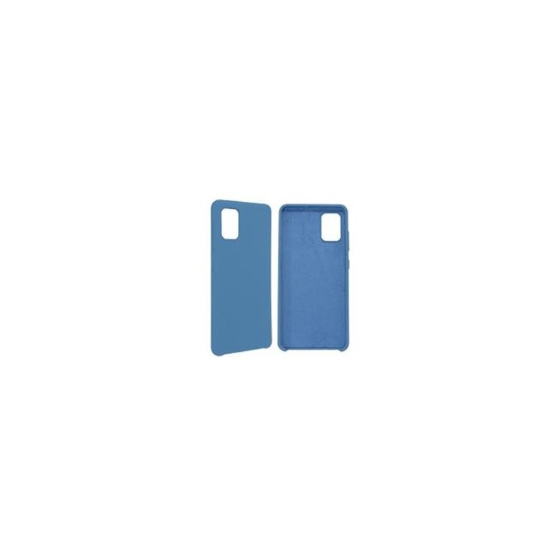 FUNDA GHIA DE SILICON COLOR AZUL CON MICA PARA SAMSUNG A51S