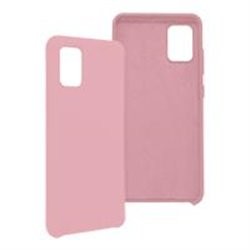 FUNDA GHIA DE SILICON COLOR  ROSA CON MICA PARA SAMSUNG A51S