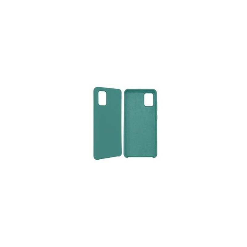 FUNDA GHIA DE SILICON COLOR VERDE CON MICA PARA SAMSUNG A51S