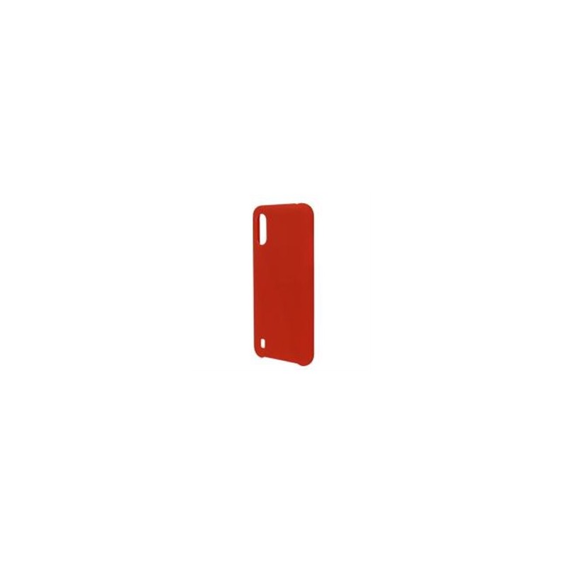 FUNDA GHIA DE SILICON COLOR ROJO CON MICA PARA SAMSUNG A01