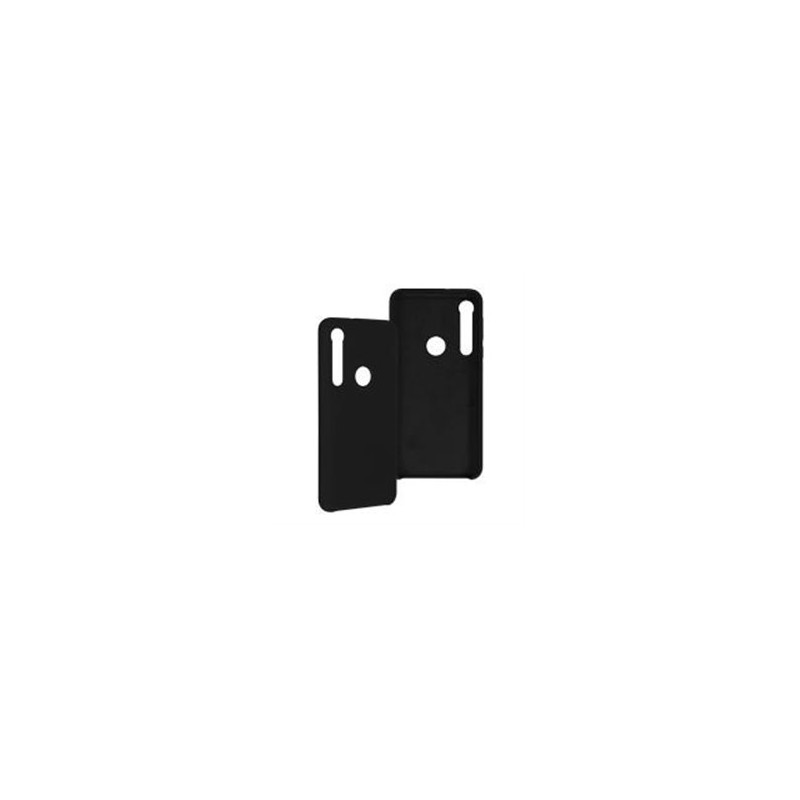 FUNDA GHIA DE SILICON COLOR NEGRO PARA MOTOROLA G8 PLAY