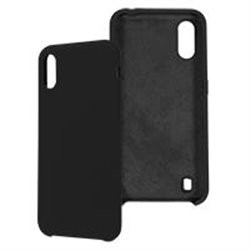 FUNDA GHIA DE SILICON COLOR NEGRO CON MICA PARA SAMSUNG A01
