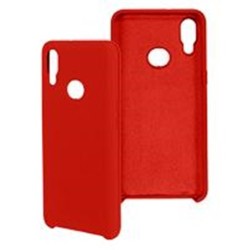 FUNDA GHIA DE SILICON COLOR ROJO CON MICA PARA SAMSUNG A10S